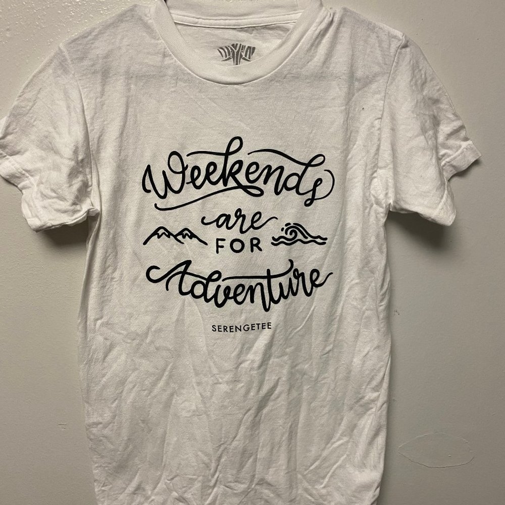 Serengetee White Graphic Tee